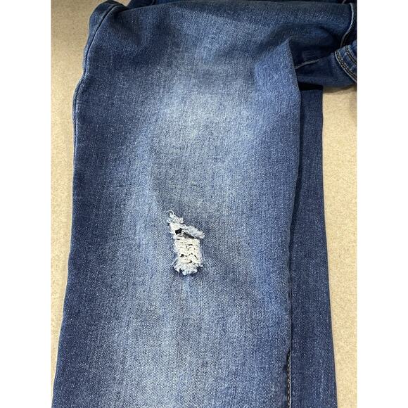 !iT Helena Women's High Rise Skinny Ankle Jeans, Size 8 Blue Wash Distressed - Picture 13 of 14